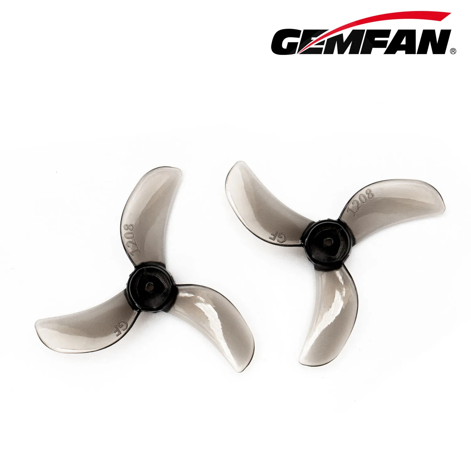 Gemfan 1208 31mm PC 3 Blade 1.5mm - Clear Black (4CW + 4CCW)