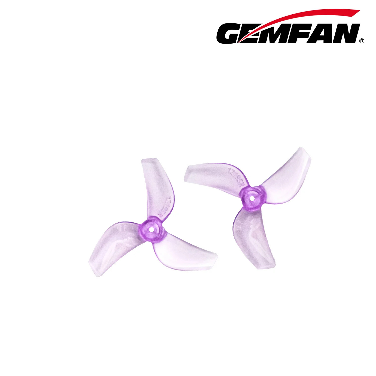 Gemfan 31mm 1219S PC 3 Blade 1mm - Clear Purple (4CW + 4CCW) image 2