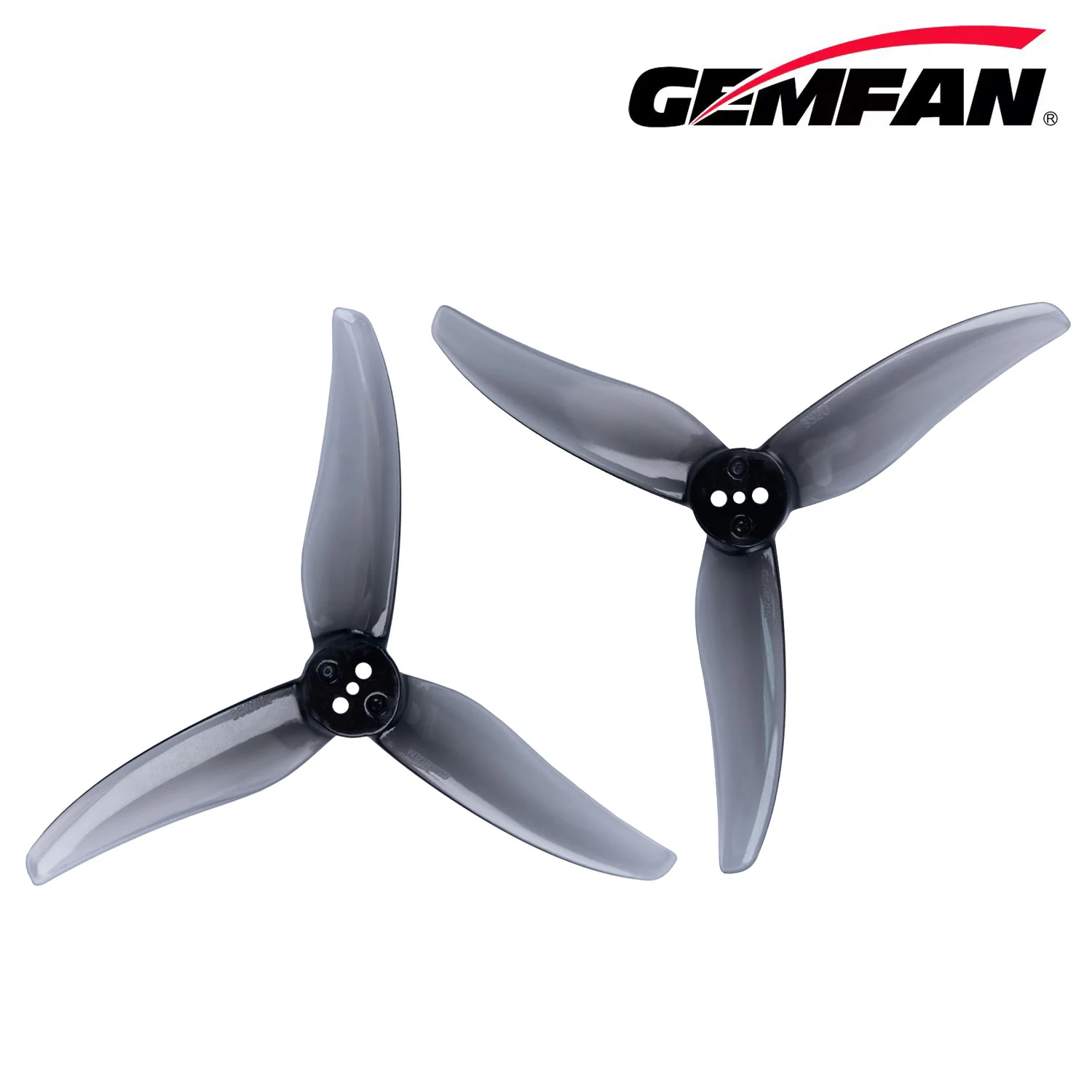 Gemfan 3520 Hurricane - Clear Gray (2CW + 2CCW) image 2