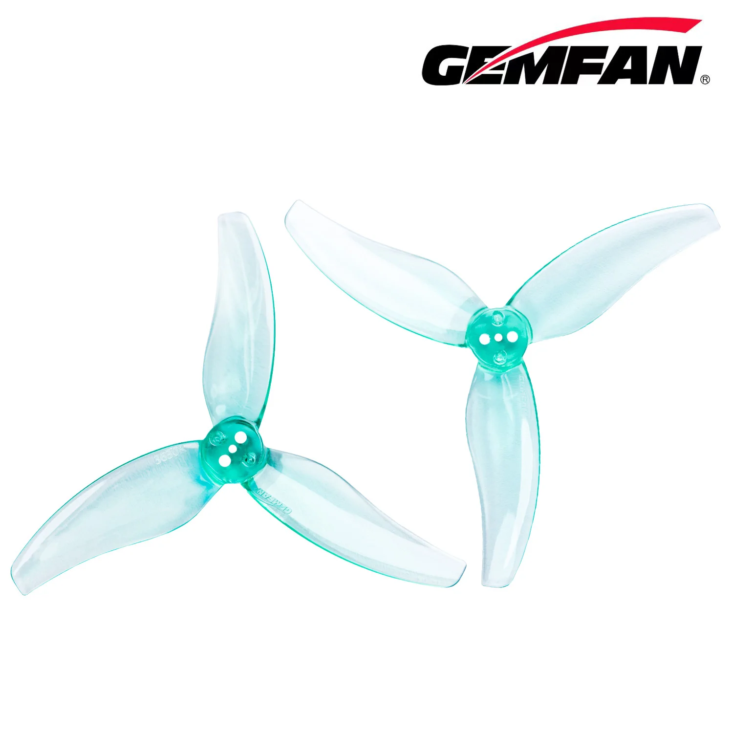 Gemfan 3630 Hurricane 3 Blade - Clear Green (2CW + 2CCW) image 2