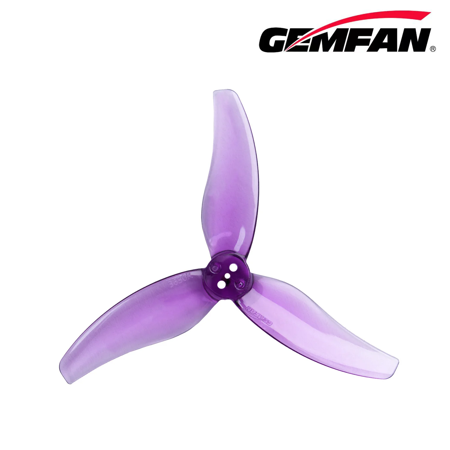 Gemfan 3630 Hurricane 3 Blade - Clear Purple (2CW + 2CCW)